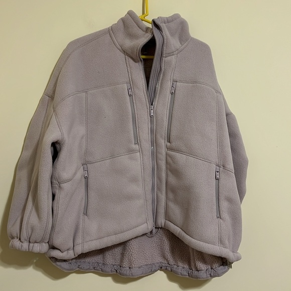 Free people wild & free fleece Jacket women size Sp oversized - Picture 5 of 9